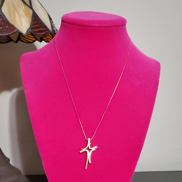 Gold Cross Pendant Necklace